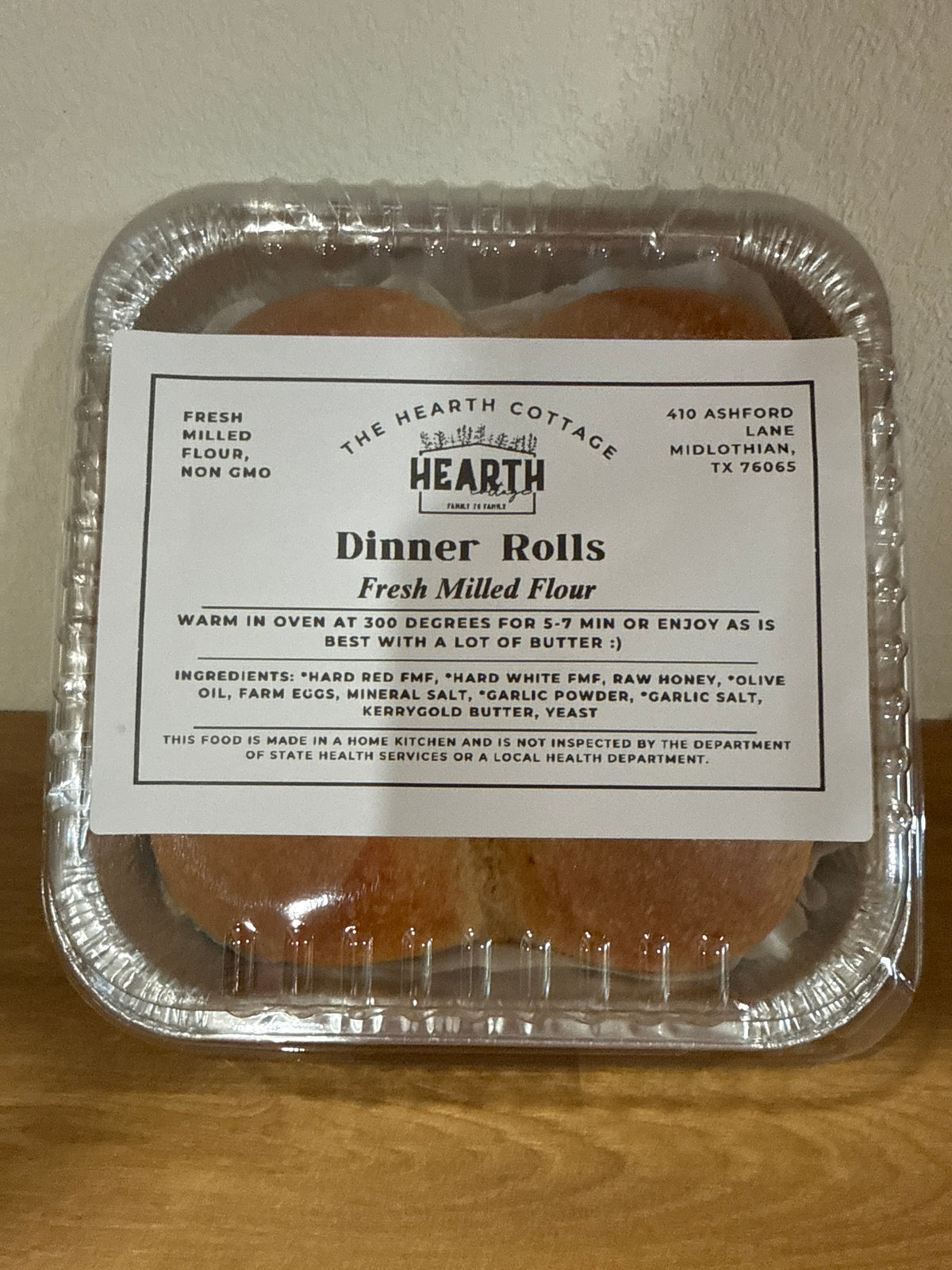 Dinner rolls- half dozen