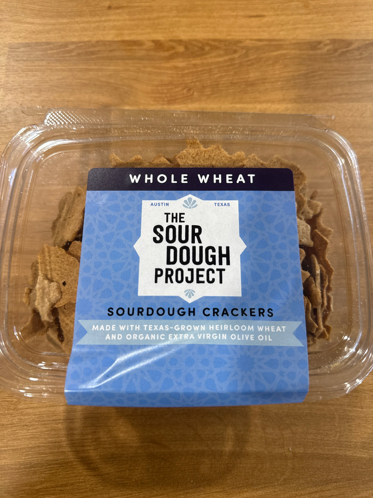 Sourdough whole wheat crackers