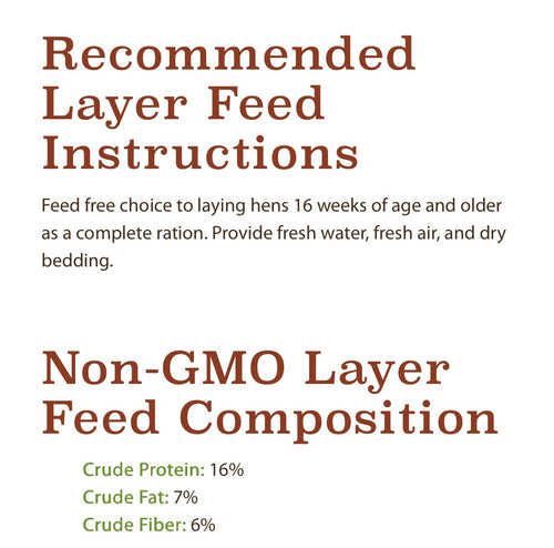 Chicken layer feed