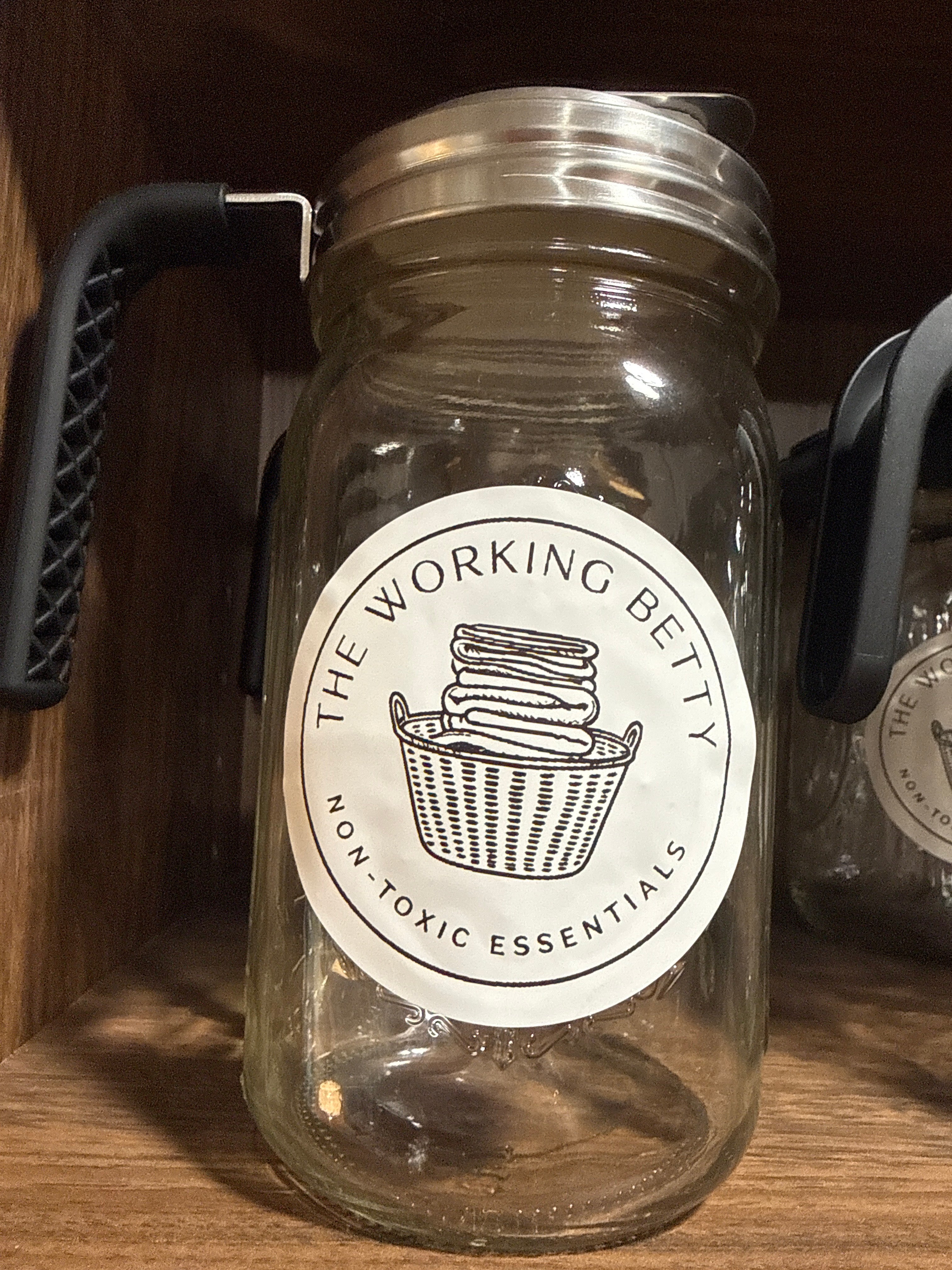 Glass Jar with Pourable Spout
