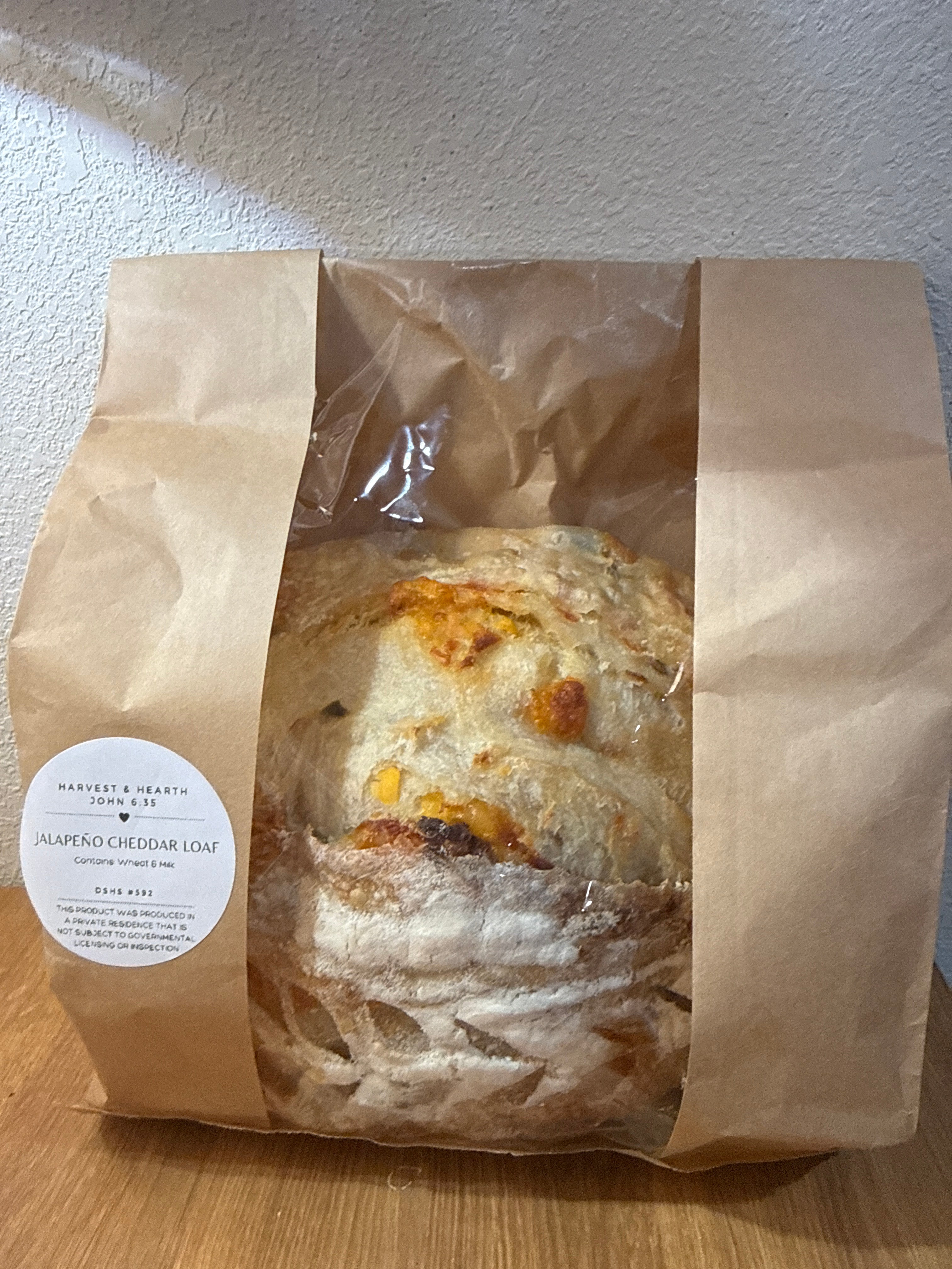 Jalapeño Cheddar Sourdough Loaf