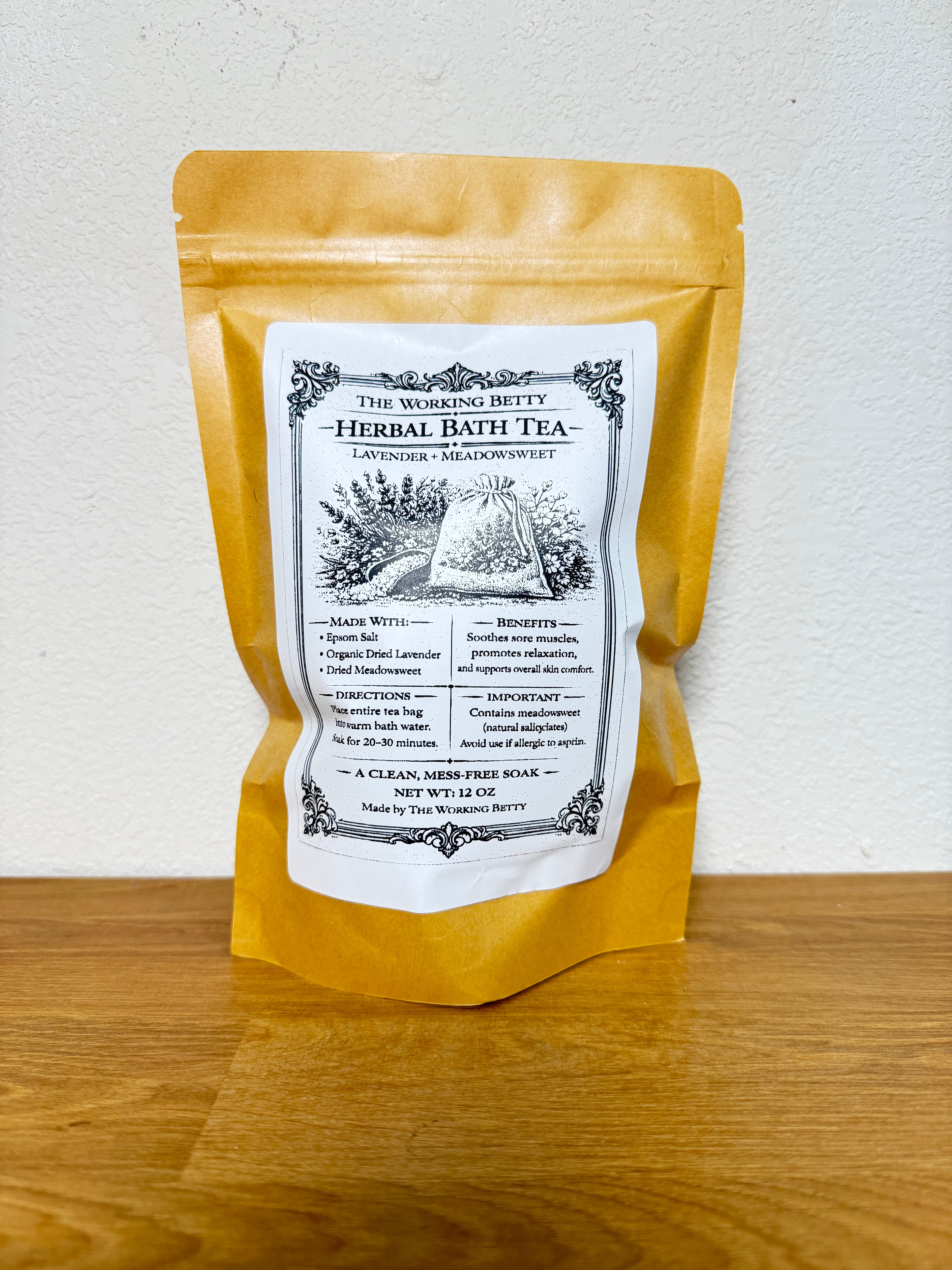 Single-Use Herbal Tea Bath Bag