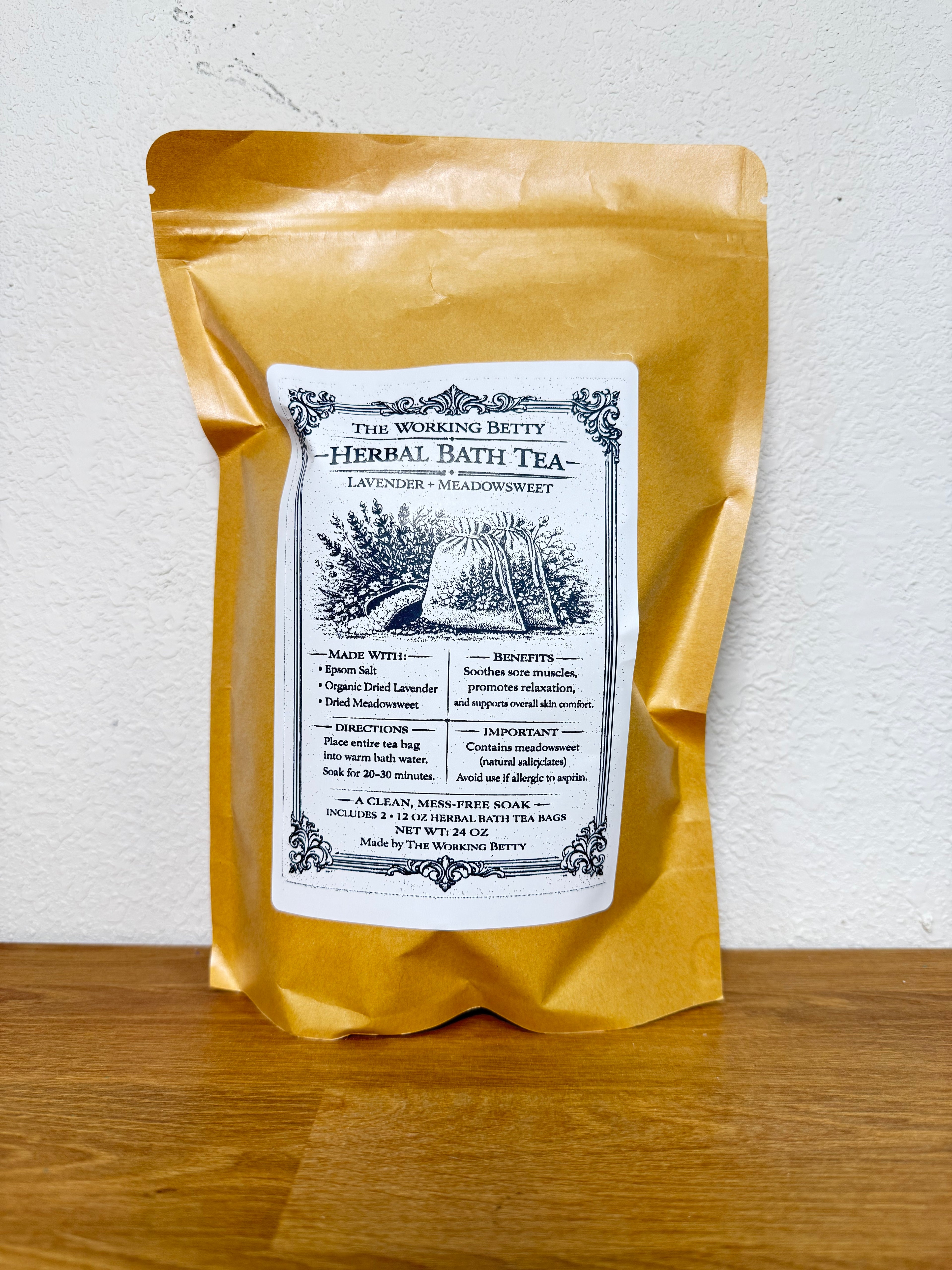 Single-Use Herbal Tea Bath Bag