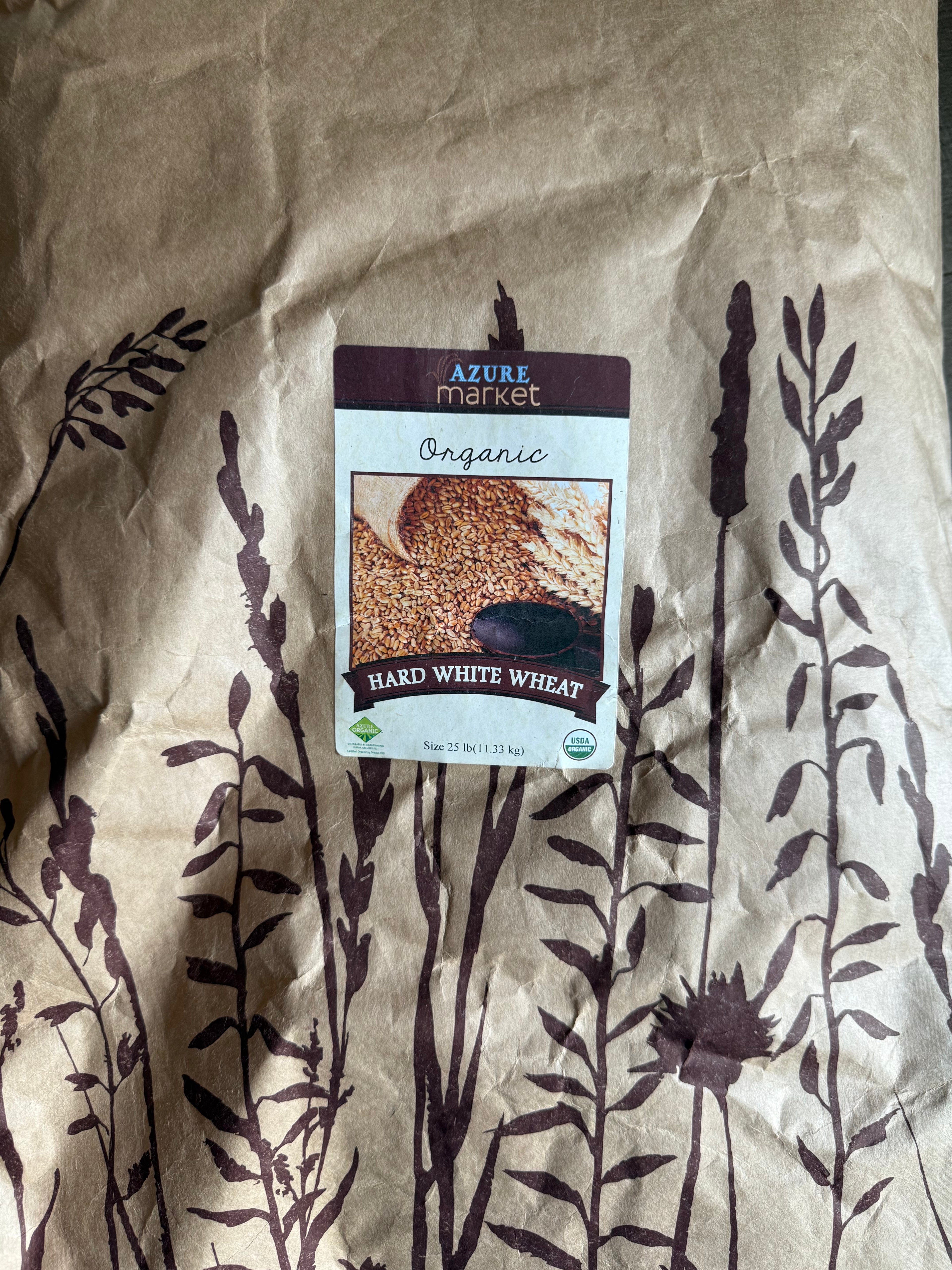 Azure 25lb bag of HARD WHITE grains