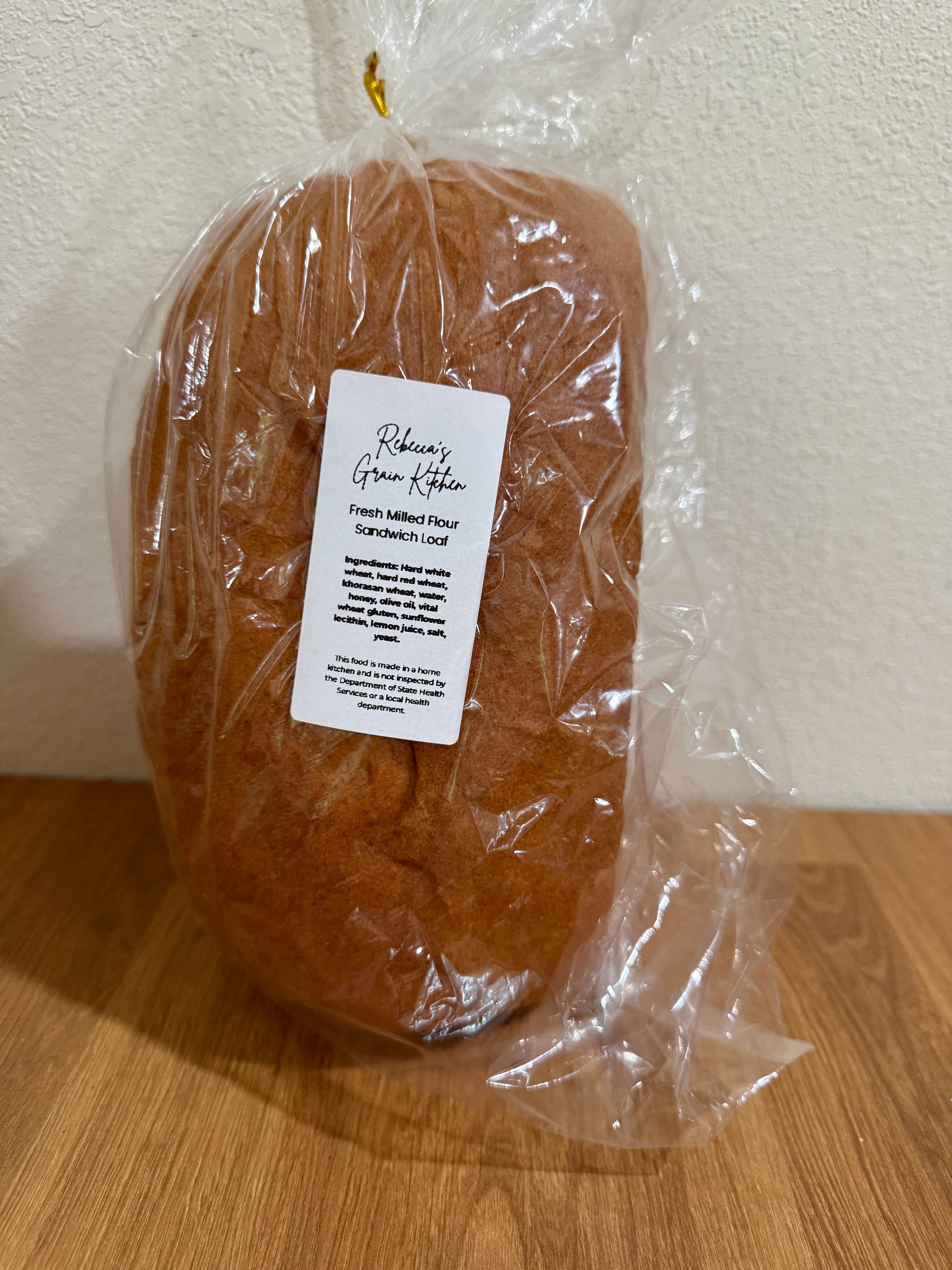 Fresh Milled Flour Sandwich Loaf