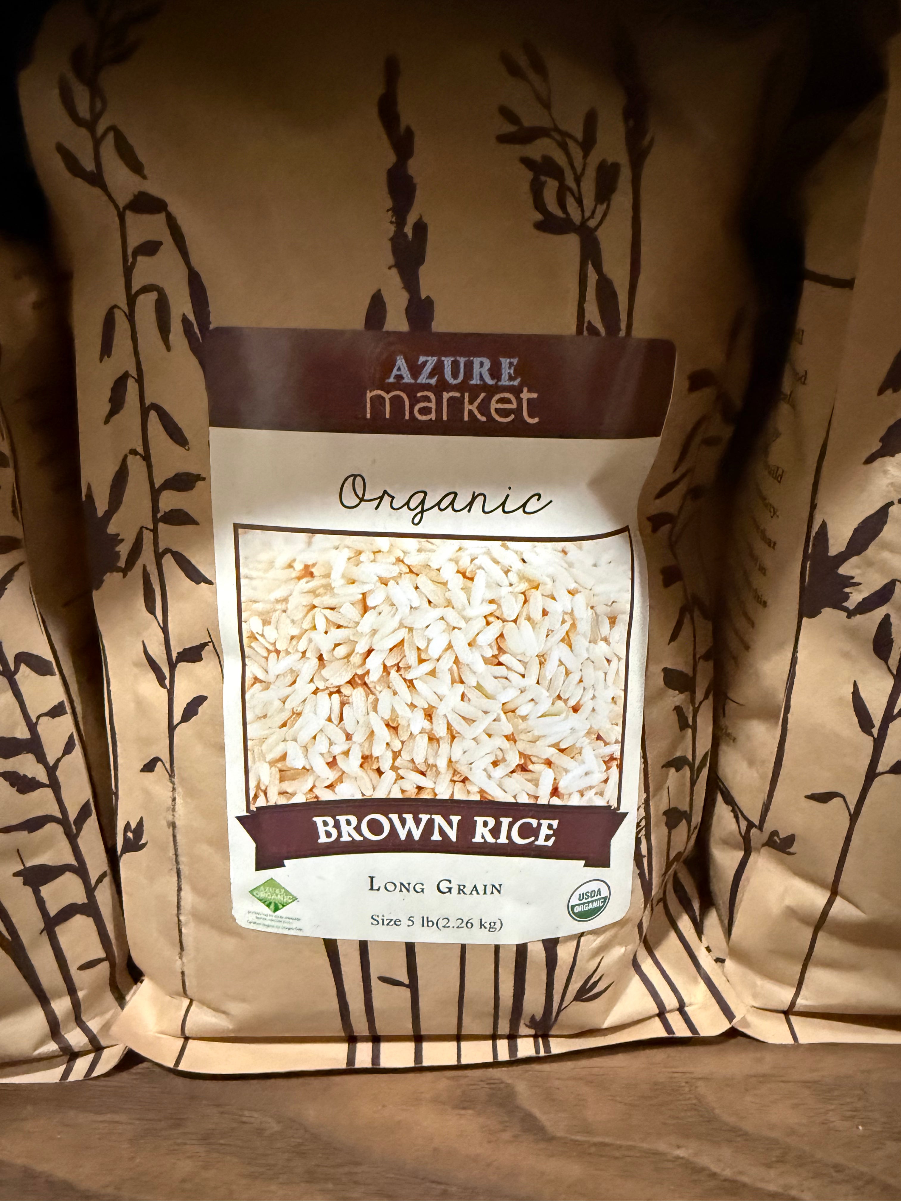 Organic Brown Long Grain Rice- 5lb