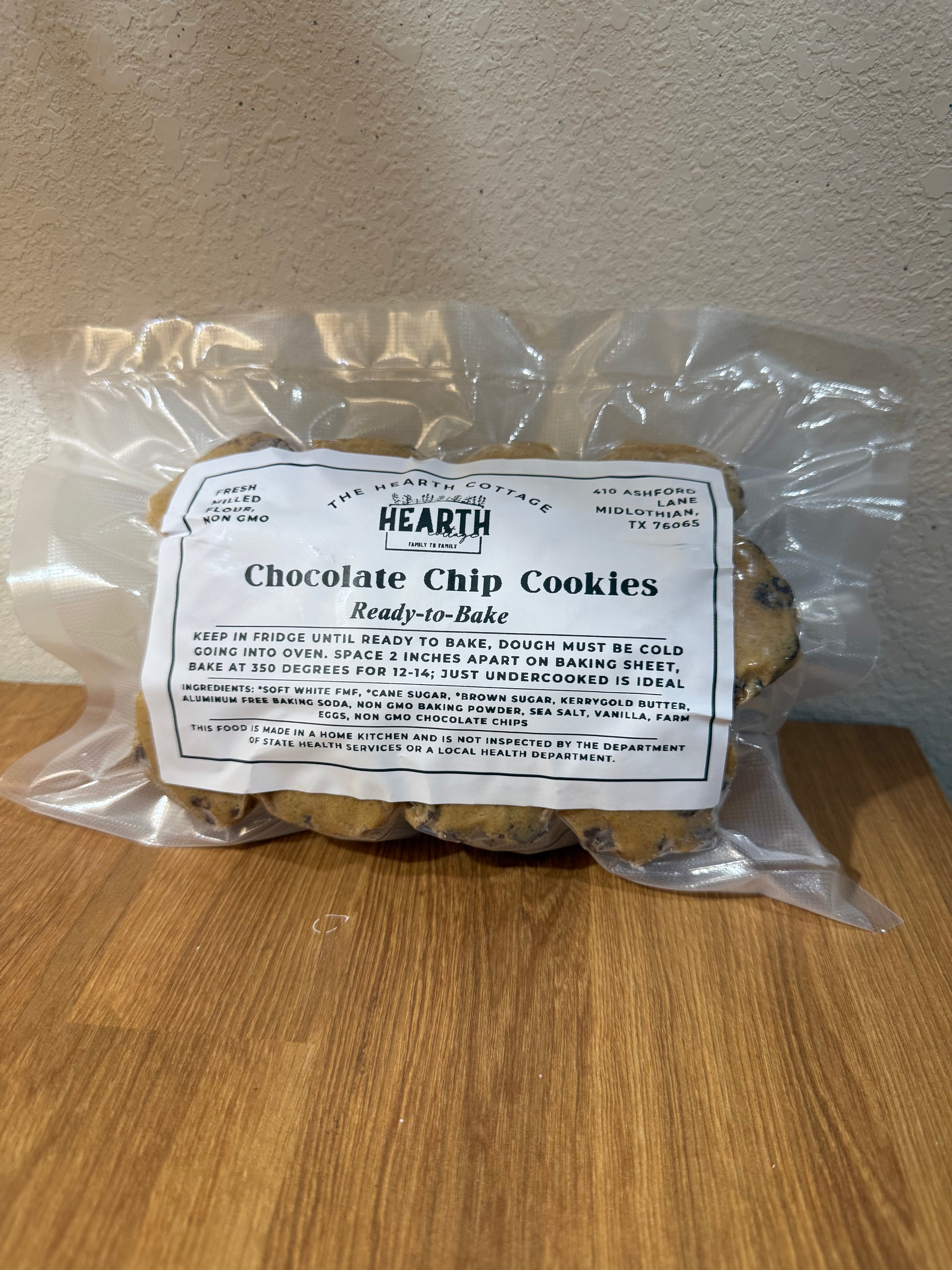 Ready to Bake FMF Cookies- Chocolate Chip
