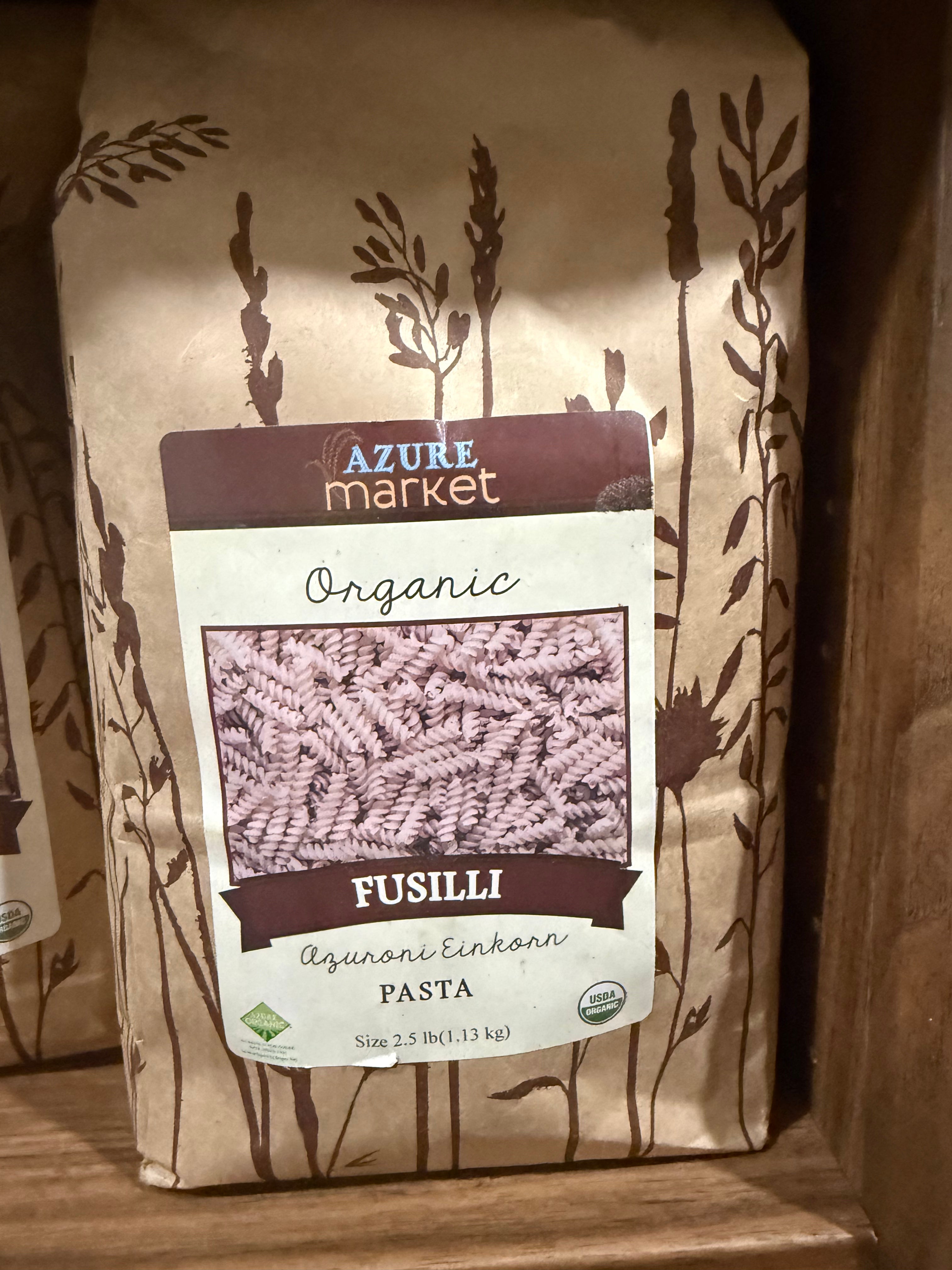 Fusilli  Einkorn Pasta, Organic