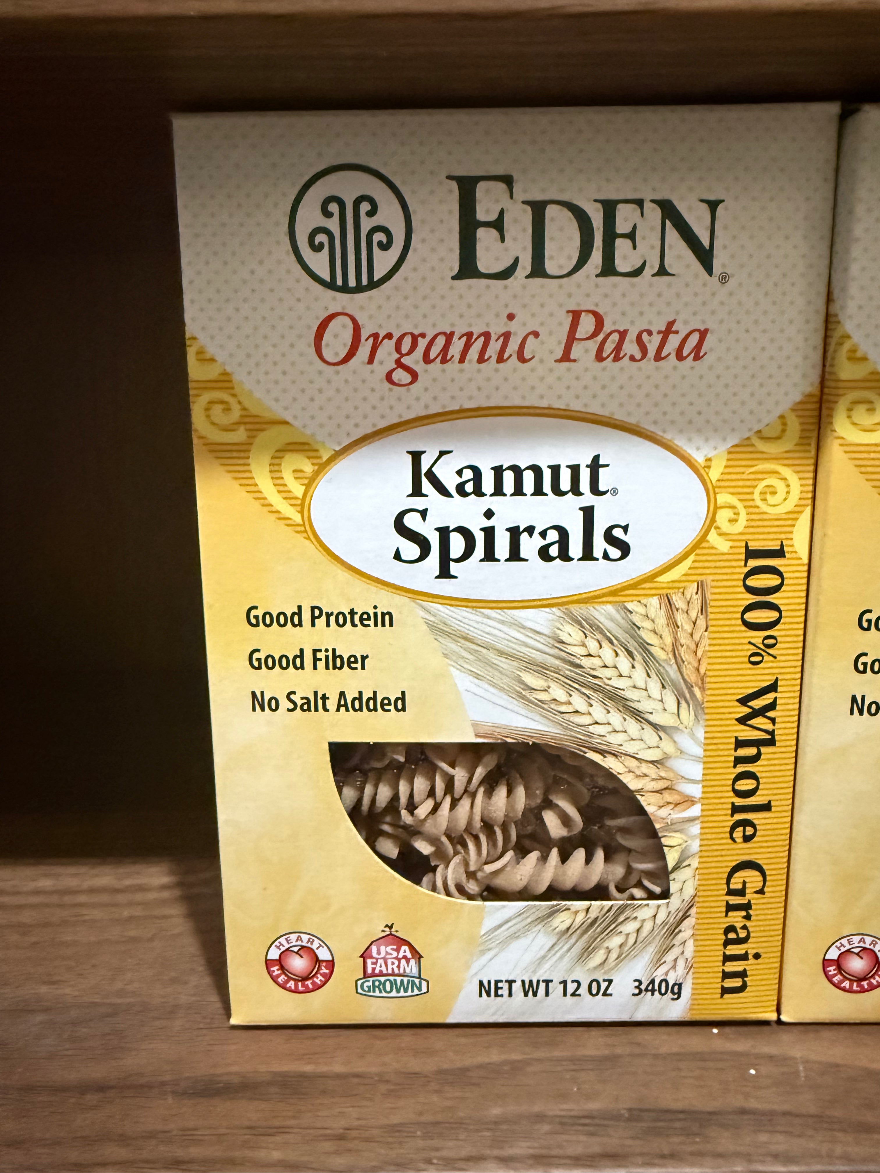 Spirals Kamut Pasta, Organic