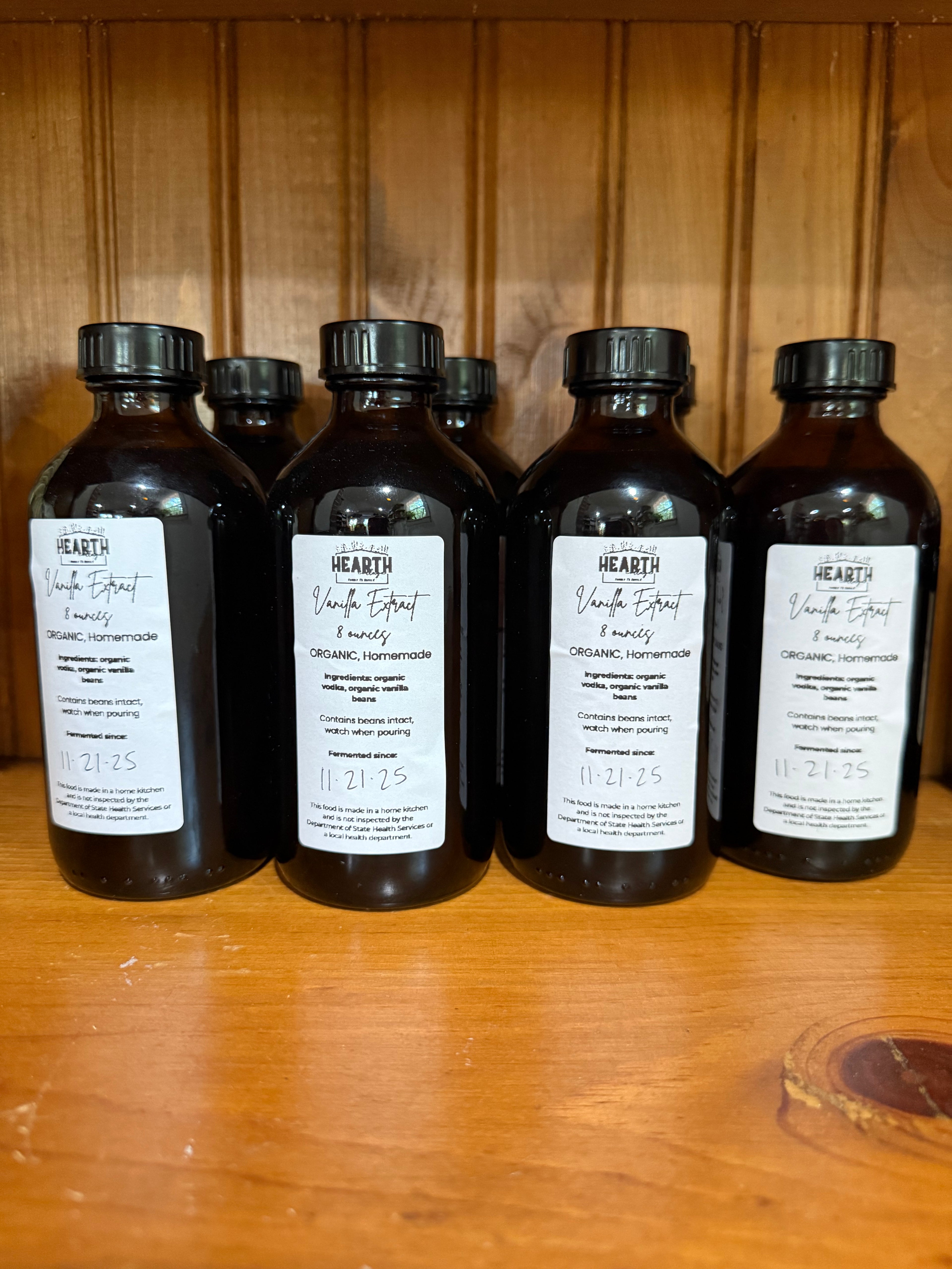 Organic Vodka Vanilla Extract