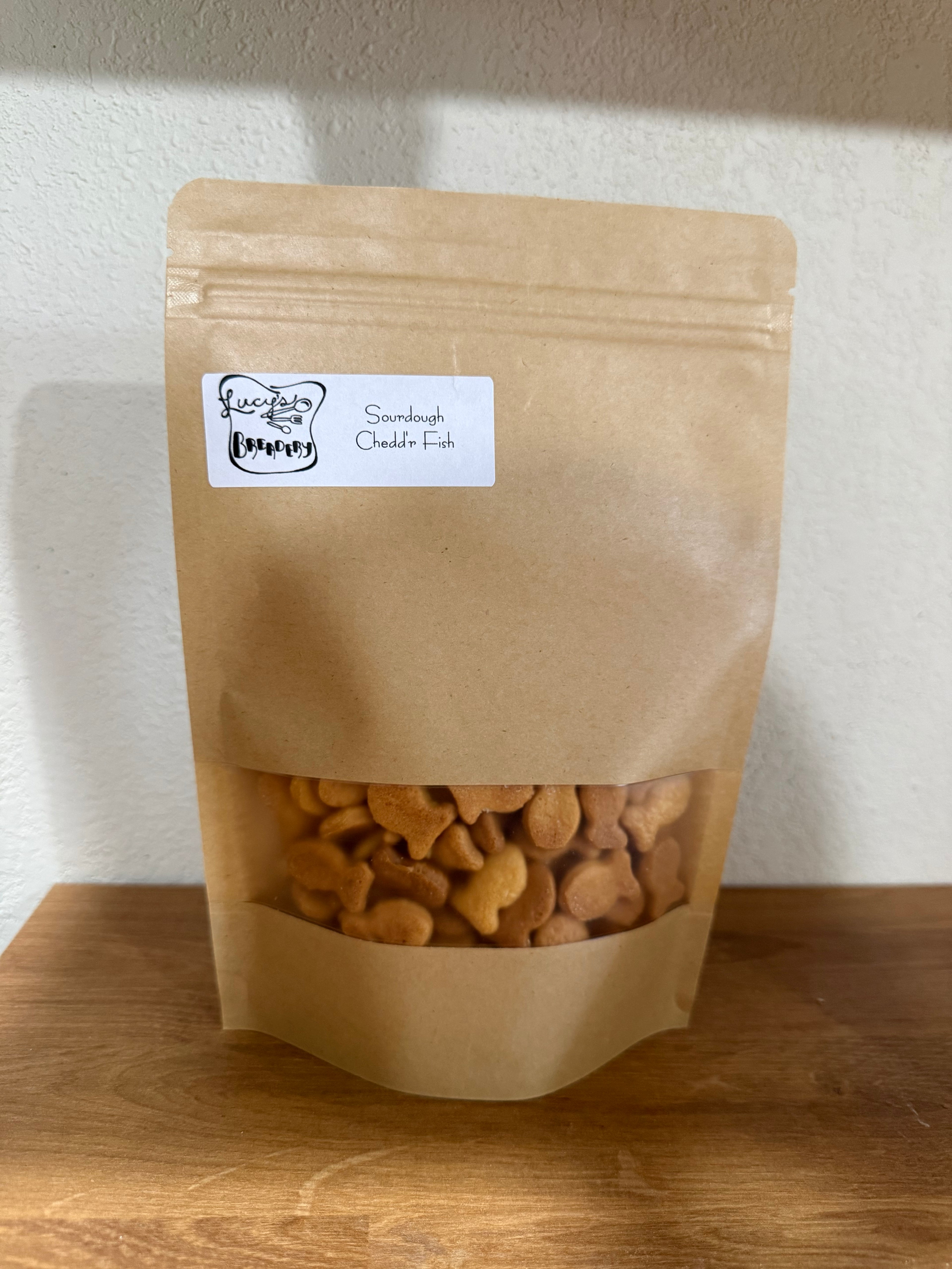 Chedd'r Fish Crackers- Sourdough