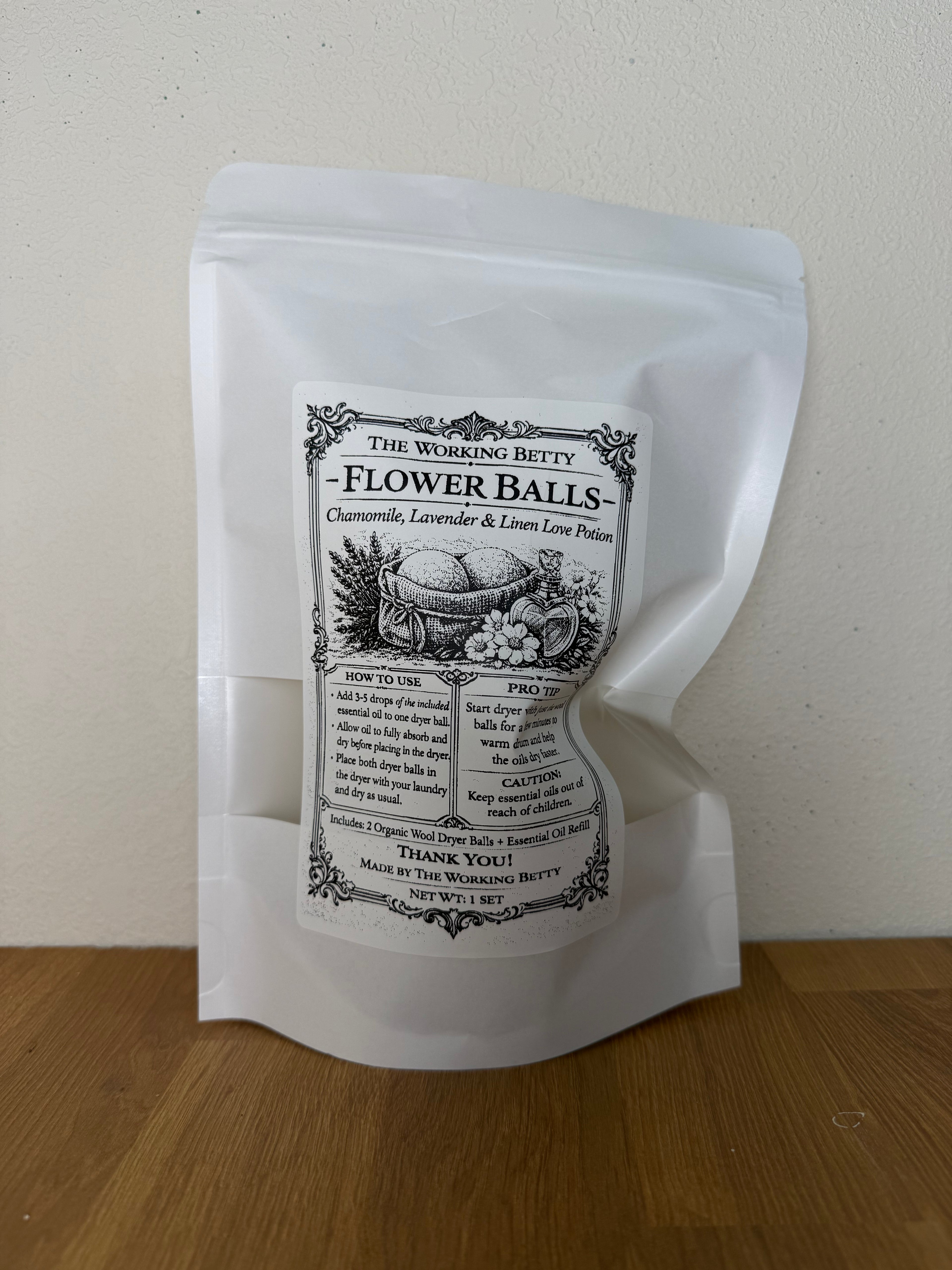 Organic Wool Dryer Ball Set